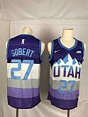 Jazz 27 Rudy Gobert Purple City Edition Nike Swingman Jersey,baseball caps,new era cap wholesale,wholesale hats